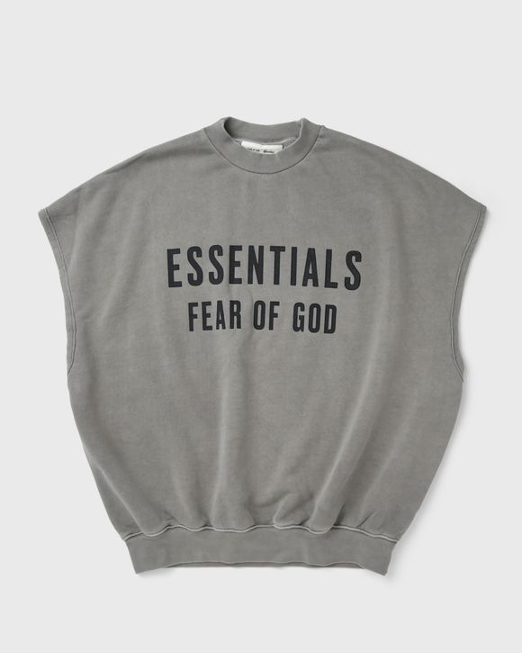 RELAXED FLEECE CUTOFF SWEATSHIRT