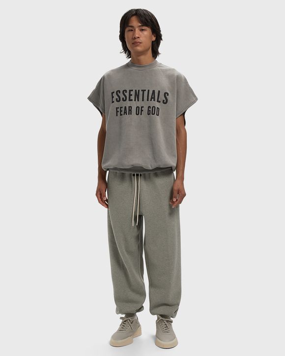 RELAXED FLEECE CUTOFF SWEATSHIRT