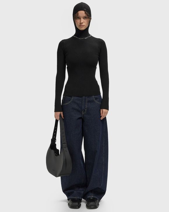 WMNS LONG SLEEVE HOODED RIB TOP