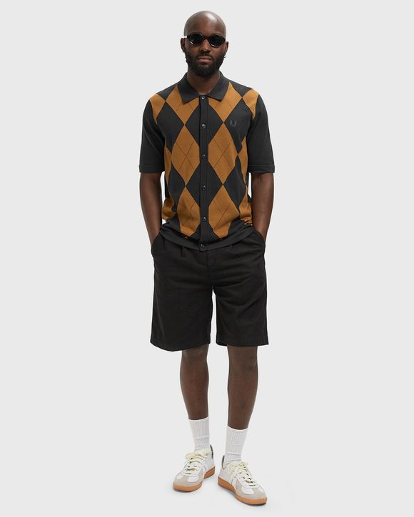 ARGYLE BUTTON THROUGH SHIRT