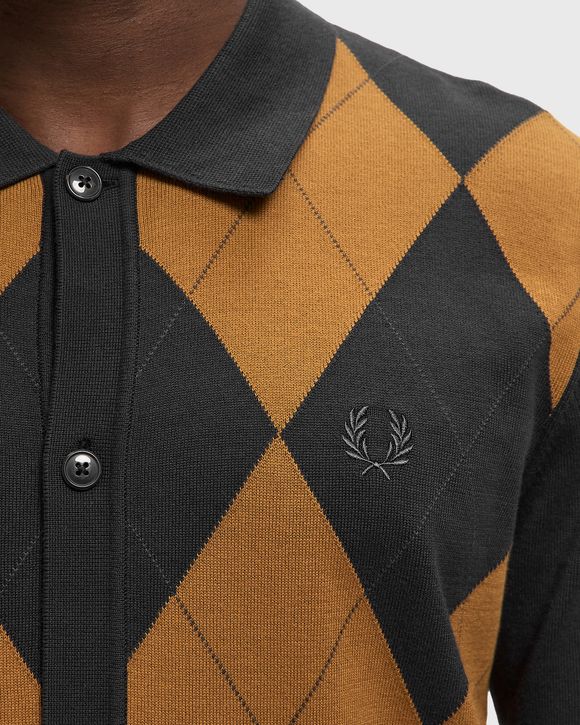 ARGYLE BUTTON THROUGH SHIRT
