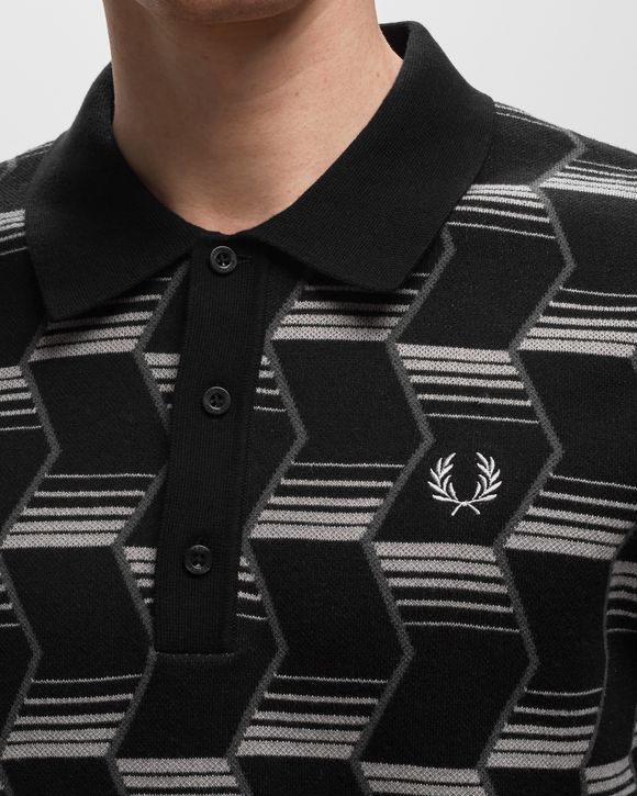 Chevron Stripe Knitted Shirt