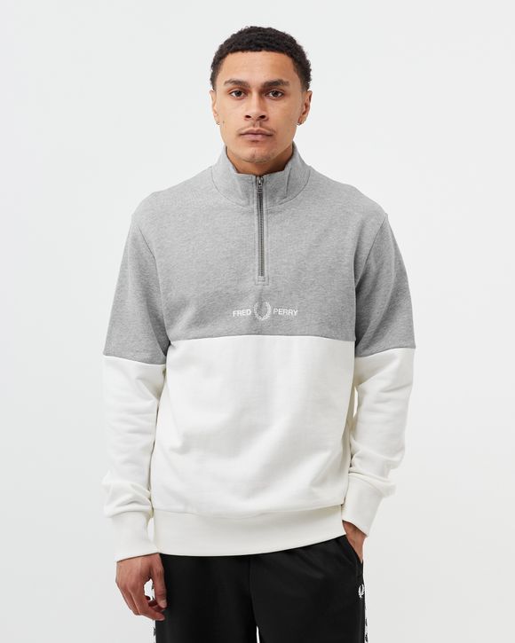 COLOURBLOCK HALF ZIP SWEATSHIRT