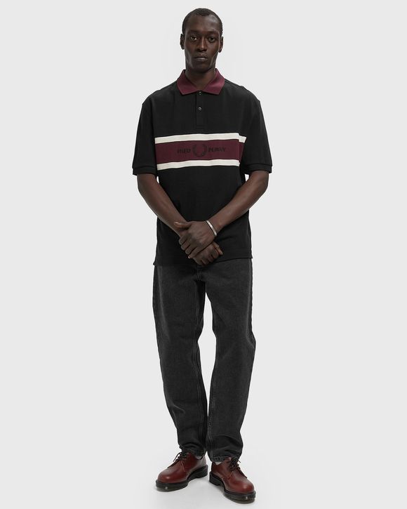 EMBROIDERED PANEL POLO SHIRT