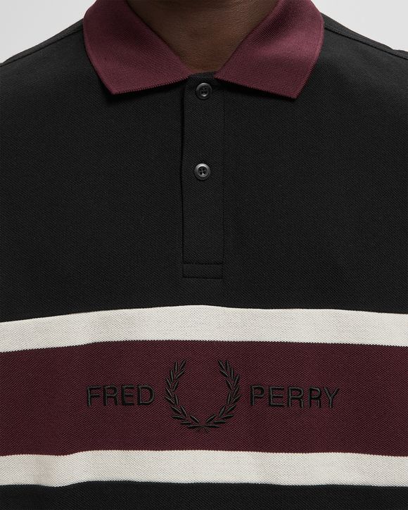 EMBROIDERED PANEL POLO SHIRT
