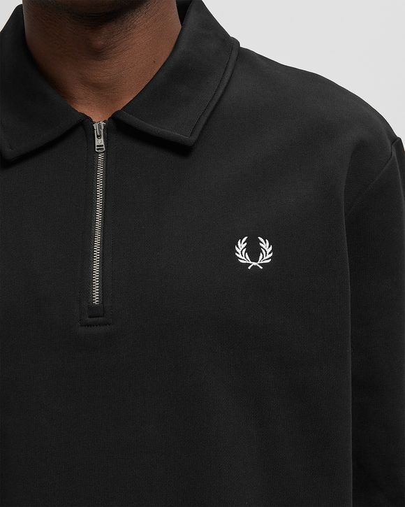 HALF ZIP COLLARED SWEATSHIRT
