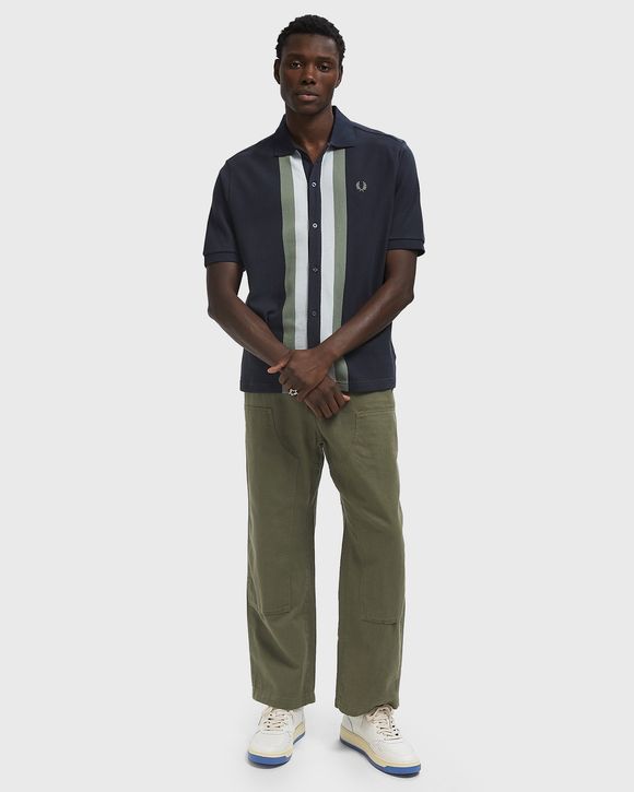 PANELLED BUTTON THROUGH POLOS
