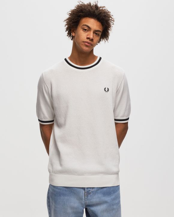 Textured Front Knitted T-Shirt