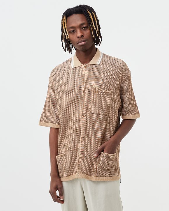 TWO COLOUR KNIT SHIRT