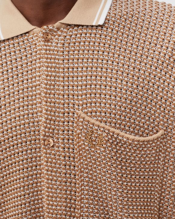TWO COLOUR KNIT SHIRT