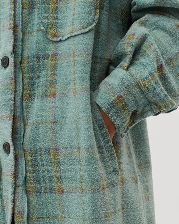 PLAID LONG RUBY HVY WGHT