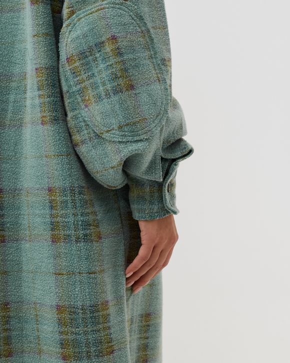 PLAID LONG RUBY HVY WGHT