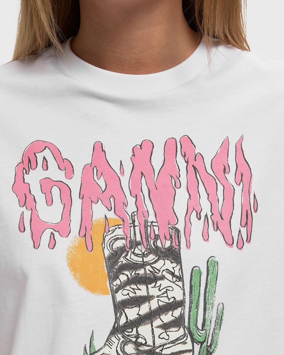Basic cotton Western zebra boot tee