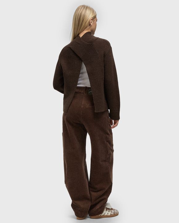 Chunky Yak Mix Open Back Pullover