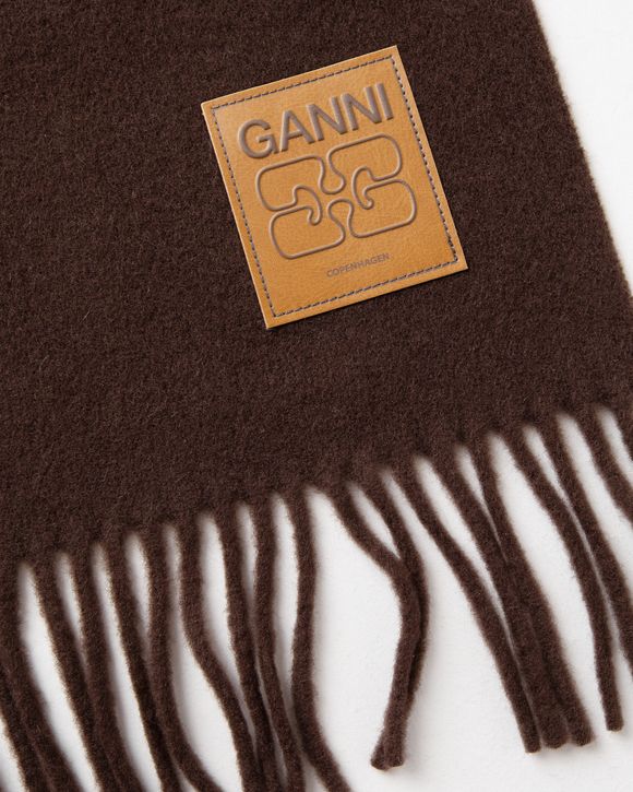 Double Face Wool Knit Scarf