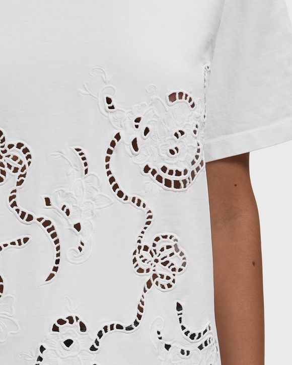 Heavy cotton Jersey Embroidery Anglais Solid