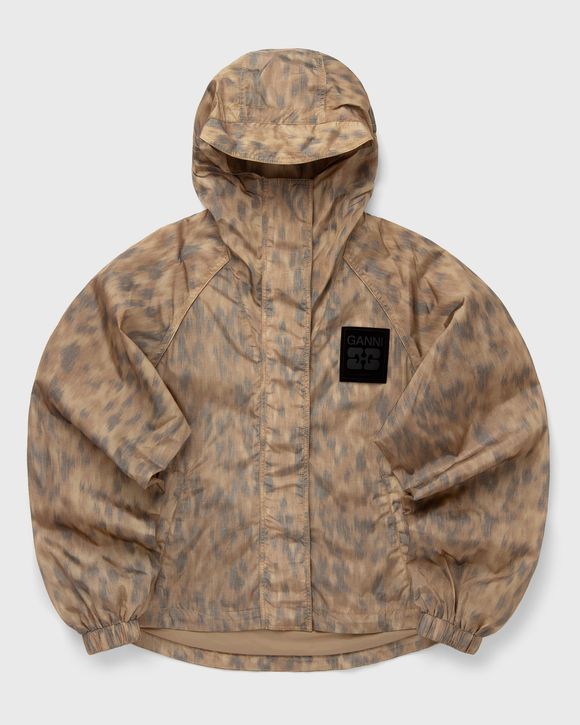 Printed Flyweight Nylon Hooded Jacket Printed