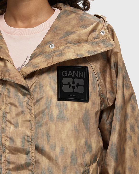 Printed Flyweight Nylon Hooded Jacket Printed