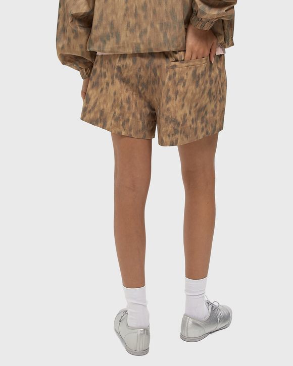 Printed Stretch Cotton Elasticated Shorts