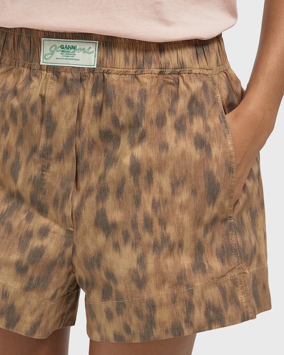 Printed Stretch Cotton Elasticated Shorts