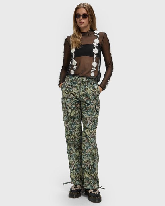 Sheer Flower Crochet Applique Top