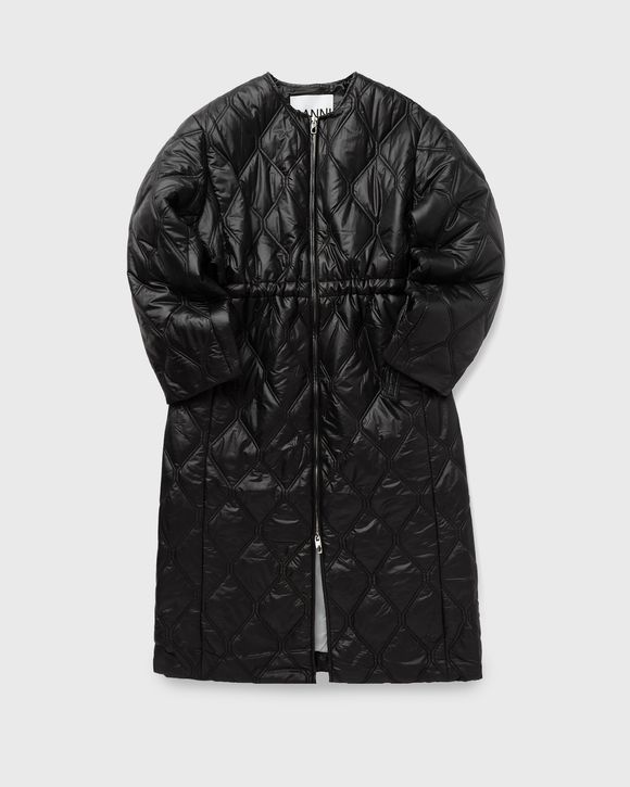 Shiny Quilt Long Coat