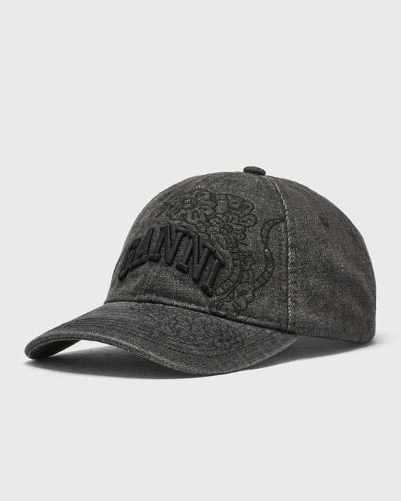 Washed Embroidery Denim Cap