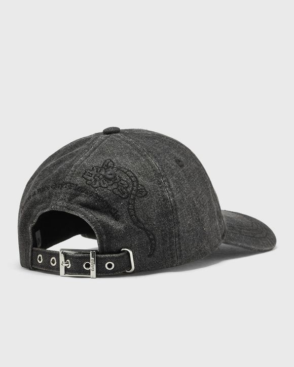 Washed Embroidery Denim Cap