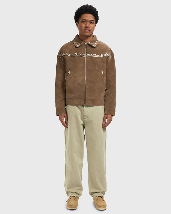 WIDE LEG KHAKI PANTS