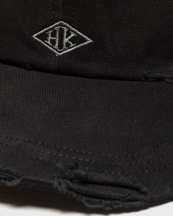 Distressed HK Diamond Embroidery Cap