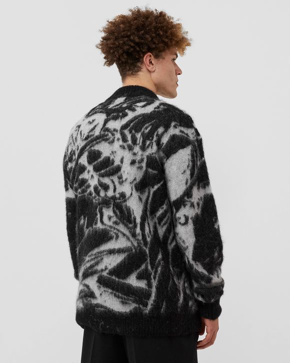 Oversized Jacquard Knit Crewneck