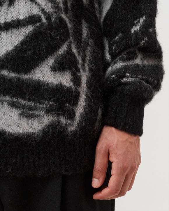 Oversized Jacquard Knit Crewneck