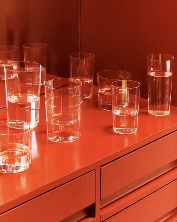 Angle Glass-Set of 4 Wide