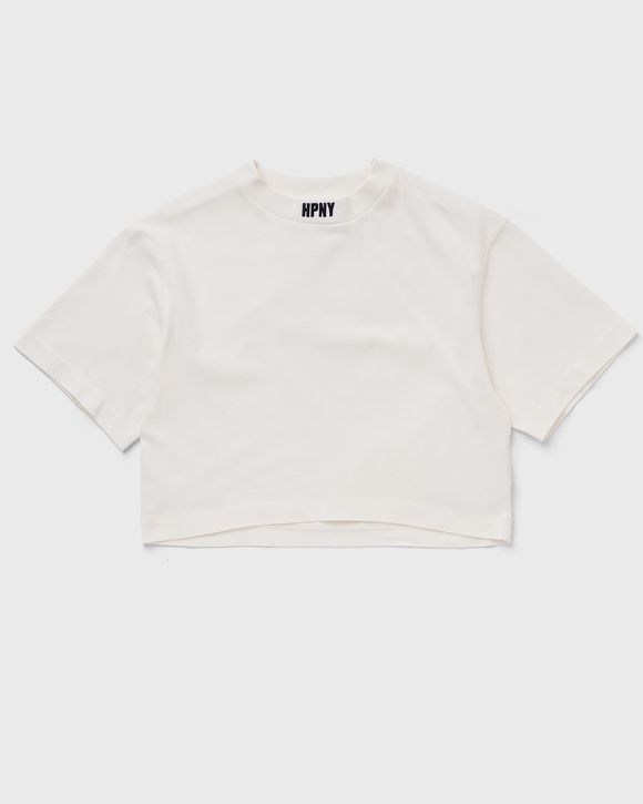 HPNY EMB CROP SS TEE