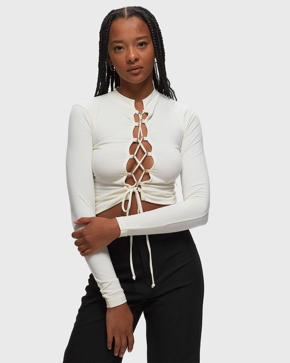 LACE-UP LS TEE