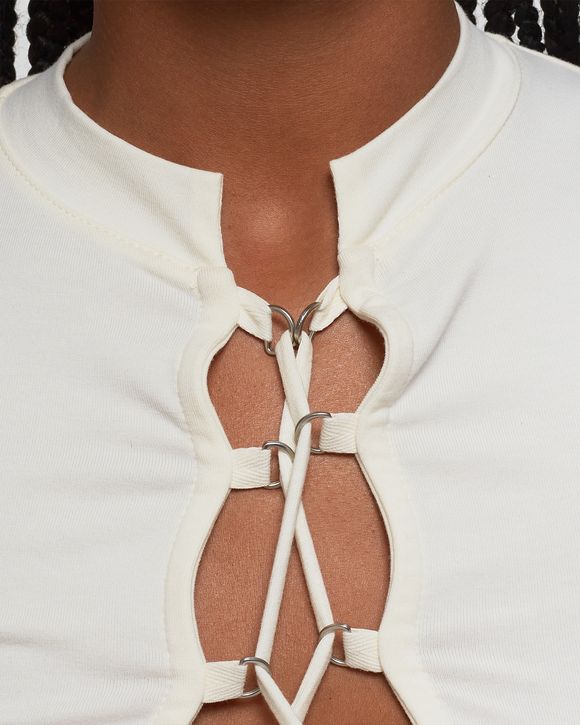 LACE-UP LS TEE