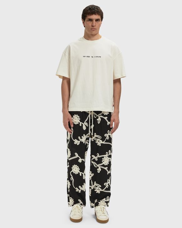 FLORAL RIBBON ANKLE PANT