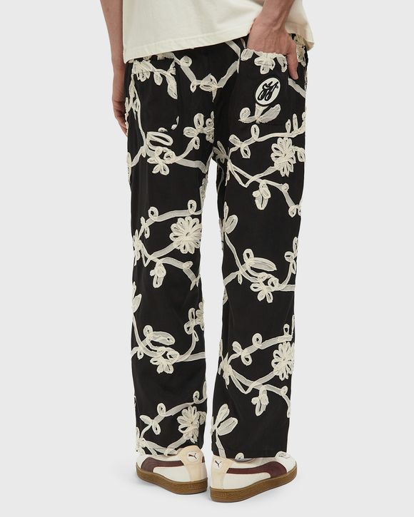FLORAL RIBBON ANKLE PANT