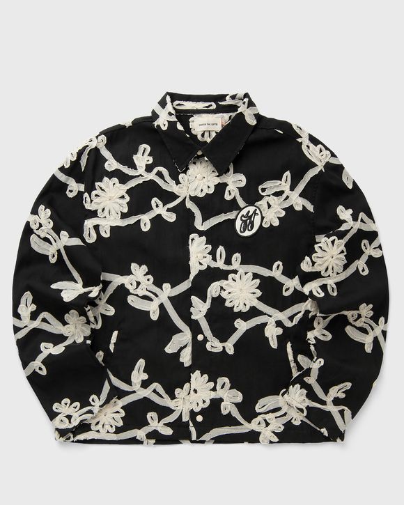 FLORAL RIBBON BUTTON UP