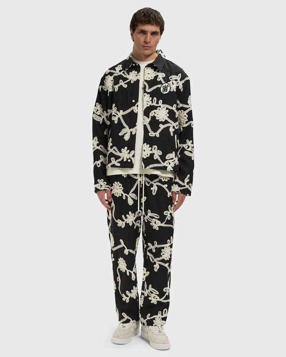 FLORAL RIBBON BUTTON UP