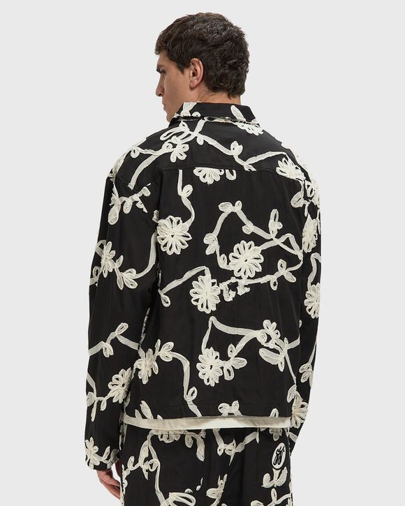 FLORAL RIBBON BUTTON UP