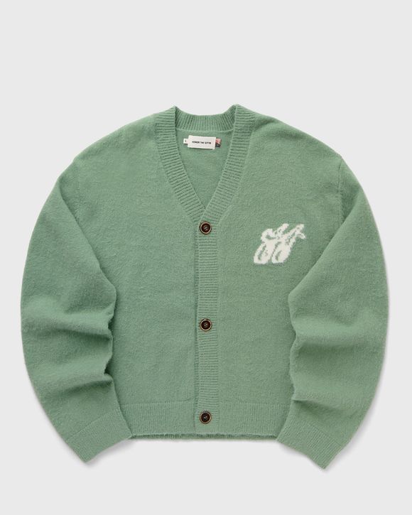 H BRUSHED KNIT CARDIGAN