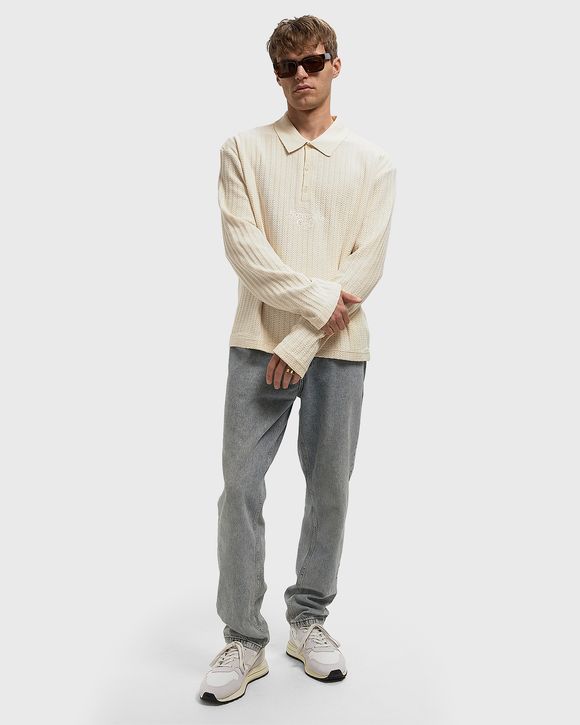 LONG SLEEVE KNIT POLO