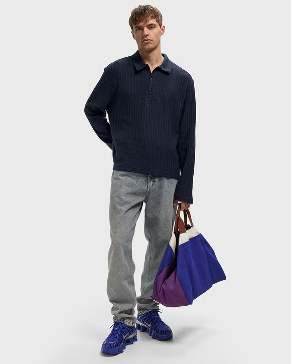 LONG SLEEVE KNIT POLO