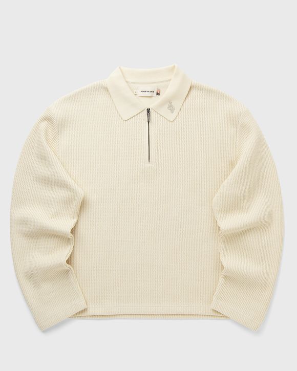 WAVY KNIT L/S POLO