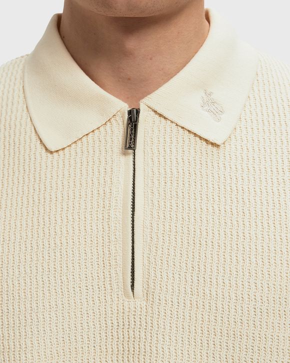 WAVY KNIT L/S POLO