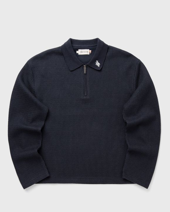 WAVY KNIT L/S POLO