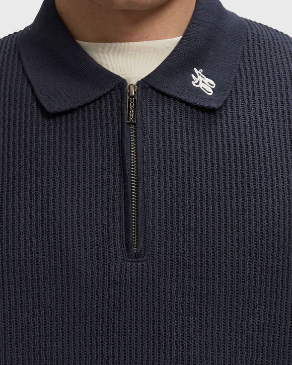WAVY KNIT L/S POLO