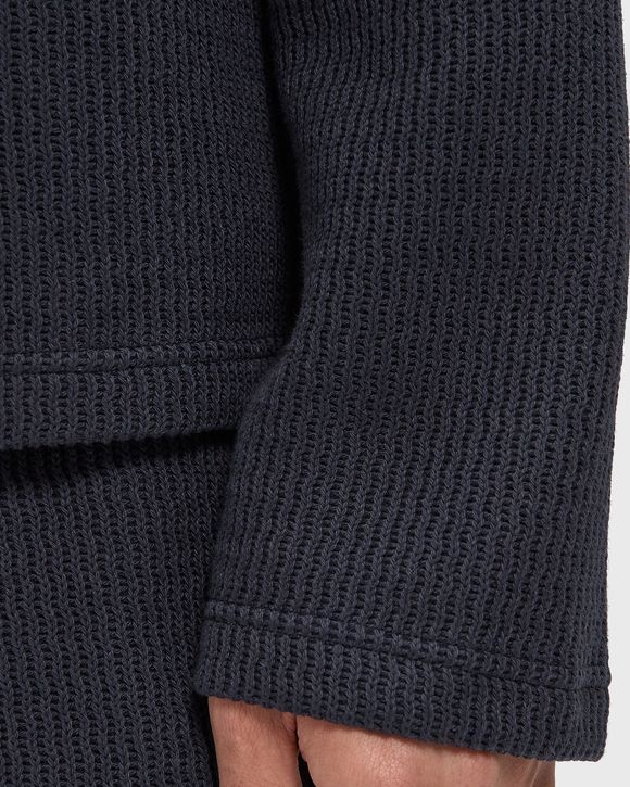 WAVY KNIT L/S POLO