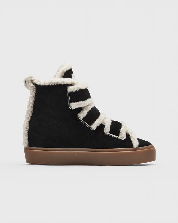 SHEARLING VELCRO WEDGE